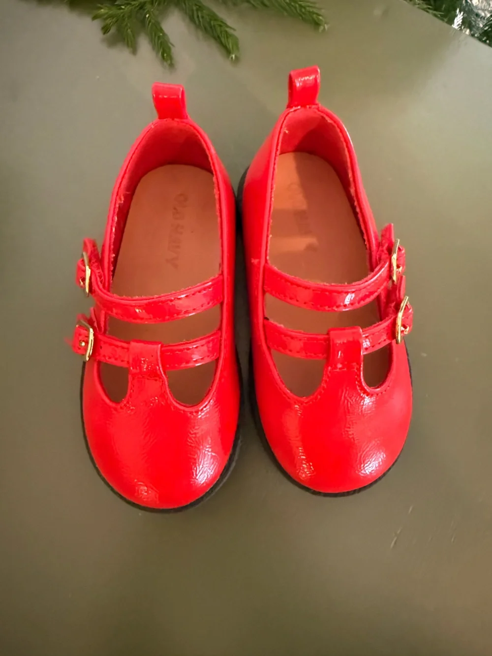 Old Navy Girls' Red Mary Janes & Rose Gold Chelsea Boots - toddler 6